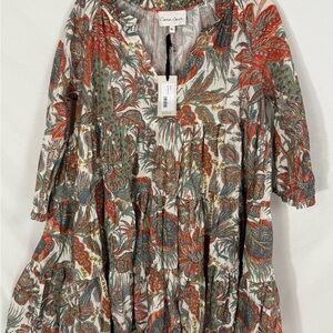 Cara Cara Colorful Paisley Print Dress